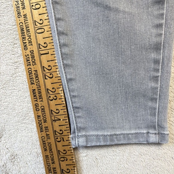 Talbots Jeans Women Sz 2 Petite Gray High Waist Jegging Ankle Classic Stretch - Picture 5 of 12